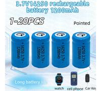 Batterie lithium rechargeable 3,7 V 14250 LS14250 ER14250H 1/2-R6 1/2 AA 1200 mAh ER14250 12PCS
