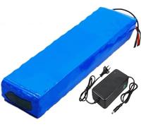 Batterie Lithium Rechargeable 36 V 30 Ah 10S2P Pour Vélo Électrique, Avec Chargeur. Boîtier En PVC Étanche Et Résistant À L'abrasion. Longue Durée De Vie. Compatible Avec 36V 30Ah,XT60+DC