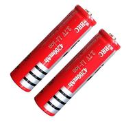 Batterie Lithium Rechargeable 4200 mAh 3,7 V for talkies-Walkies, appareils Photo, Microphones, radios, sonnettes et caméras embarquées(2pcs 4200mah)