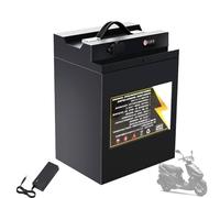 Batterie Lithium Rechargeable 72 V (20 Ah, 25 Ah, 35 Ah, 45 Ah, 55 Ah, 65 Ah, 85 Ah) for Vélo Électrique avec Chargeur Rapide, Compatible avec Moteurs De 100 W À 3 000 W.(72v85ah)