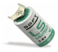 Batterie Lithium Saft Ls 14250-3pf, 1/2 Aa, 2/1 Print ++/-, 3,6 V-, 1200 Mah