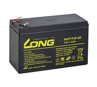 Batterie longue au plomb WP7.2-12 F1 12 V 7,2 Ah avec VD