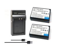 Batterie LP-E10 LPE10 LP E10, Compatible avec Canon EOS 1100D 1200D 1300D 1500D 2000D 3000D 4000D KISS X50 X70 X80 Rebel T3 T5 T6, pièces d'appareil photo(2 battery 1 charger)