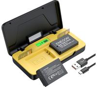 Batterie LP-E12 20W Dual Storage Kit Chargeur Rapide (2X 1200mah) pour Canon EOS M50 Mark II,M50,1200D,100D,EOS M,M2,M10,M100,M200,Kiss X7,PowerShot SX70 HS