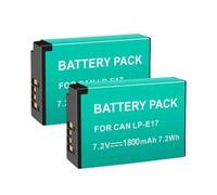 Batterie LP-E17 + Chargeur USB | , Compatible for Canon, EOS RP 200D(2PCS Battery)
