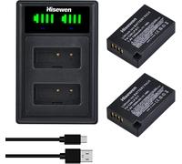 Batterie LP-E17 et Double Chargeur, 2 Pack Batterie de Rechange pour Canon EOS R10, EOS RP, Rebel T8i,T7i,T6i,T6s, SL2,SL3, EOS M3,M5,M6, EOS 200D,77D,750D,760D,800D,8000D