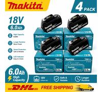 Batterie Makita 100% originale, batterie rechargeable 18V 6.0Ah, remplaçant les batteries Makita BL1830B L1840B L1850B L1860B, batterie pour outils électriques 1PCS Makita-6Ah