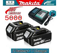 Batterie Makita 18V, 5Ah, BL1850B, ions de lithium, batterie Makita authentique 18V BL1850 BL1860B BL1860 BL1840B 2 battery