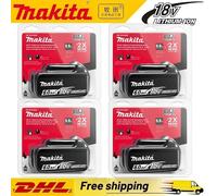Batterie Makita 18V 6.0Ah Batterie originale lithium-ion rechargeable 18V 6000mAh Batterie de remplacement BL1860 BL1850 BL1860B Makita 6Ahx3