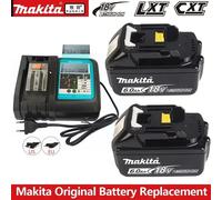 Batterie Makita 18V authentique 6Ah, batterie rechargeable pour outils électriques, 18V Makita avec LED, remplacement Li-ion LXT BL1860B BL1860 BL1850 Makita 5AhX2--10C