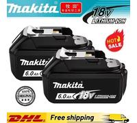 Batterie Makita 18V BL1820B 5Ah 6Ah 100% originale, batterie lithium-ion rechargeable pour outils électriques Makita 18V, remplacement de la batterie Charger x1