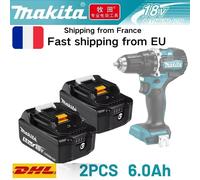 Batterie Makita 18V BL1820B 5Ah 6Ah 100% originale, batterie lithium-ion rechargeable pour outils électriques Makita 18V, remplacement de la batterieSuitable for Makita tool battery replacement 1PCS 6