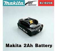 Batterie Makita 18V originale 2Ah BL1820B, batterie lithium-ion rechargeable pour outils électriques Makita 18V, remplace la batterie Makita 2Ah X1