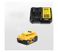 Batterie MAX 20V 4,0 Ah Avec Chargeur, Batterie De Remplacement For Outil Électrique, Compatible Avec Dewalt, DCB184 DCB181 DCB182 DCB200 20 Volts 18v(1 battery 1 charger)