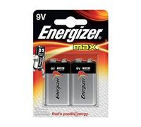 Energizer – Pile 9V Max – Alcaline longue durée – Pour détecteurs & radios – Lot de 2