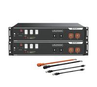 Batterie mémoire 2,4 - 28,8 kWh LiFePO4 48V US2000C BMS + accessoires Pylontech