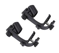 Batterie Microphone Clips, 2Pcs Clips En Plastique Réglables Antichoc Tambour Rim Pince Microphone pour Batterie