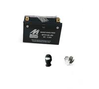 Batterie MIDAC MTZ14S-BS complète déjà prête à l'emploi et chargée pour le montage 1,2 Ah 12 V 150 x 87 x 110 mm, compatible avec Mash Dirt Track IE ABS E5 650 2022 à 2022
