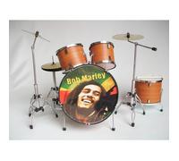 Batterie miniature - Bob Marley and the Wailers - Carlton Barrett - Bois de bouleau - Vintage - Mixte