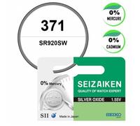 ""Batterie montre Seiko (Seizaiken) oxyde d'argent 1,55 V 371 Seizaiken (Seiko) 1 Pile Seizaiken (Seiko)""