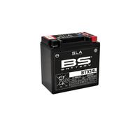 BS-Battery Batterie moto BTX14L AGM sans entretien activée en usine Noir