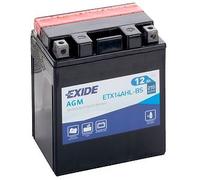 BATTERIE MOTO ETX14AHL-BS EXIDE 12V 12Ah 210A