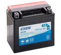 BATTERIE MOTO ETX14L-BS EXIDE 12V 12Ah 200A