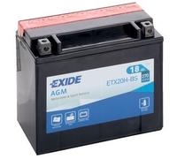 Batterie moto Exide ETX20H-BS YTX20H-BS 12v 18ah 270A