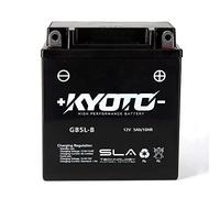 Batterie moto Kyoto SLA GB5L-B (YB5L-B) AGM - Sans entretien - 12 V 5 Ah - Dimensions: 121 x 61 x 131 mm compatible avec MALAGUTI Fire Fox F15/ LC 50