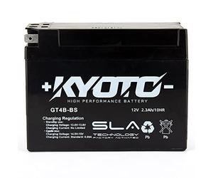 Batterie moto Kyoto SLA GT4B-BS (YT4B-BS) AGM - Sans entretien - 12 V 2.3 Ah - Dimensions: 113 x 38 x 86 mm compatible avec SUZUKI TR50 Street Magic 50 2002-