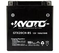Batterie moto Kyoto SLA GTX20XH-BS (YTX20CH-BS) AGM - Sans entretien - 12 V 18 Ah - Dimensions: 150 x 87 x 161 mm compatible avec POLARIS Indy 600 2014-
