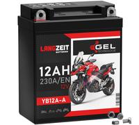 Batterie moto longue durée YB12A-A GEL 12Ah 12V 51211 YB12A-B CB12A-A EB12A-A