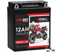 Batterie moto longue durée YB12AL-A2 GEL 12Ah 12V 230A 51213 YB12AL-A GB12AL-A