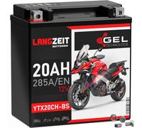 Batterie moto longue durée YTX20CH-BS GEL 12V 20Ah 285A/EN YTX20A-BS 51892 82002