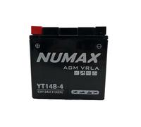 Batterie moto Numax Premium AGM YT14B-4 12V 12Ah 210A