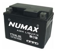 Batterie moto Numax Premium AGM YT4LBS 12V 4Ah 50A