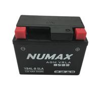 Batterie moto Numax Scellé AGM YB4L-B SLA 12V 4Ah 45A