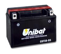 Batterie Moto UNIBAT CBTX9-BS 8 Ah 120 Cca 150 87 105mm Cagiva Derbi Honda KTM