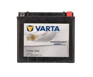 Batterie Moto VARTA Powersports AGM Active TX20L (FA) - 12V 18Ah 270A, Noir