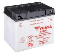 Batterie moto Yuasa 53030 (Y60-N30L-A) Dry - Livré sec - 12 V 30 Ah - Dimensions: 187 x 130 x 170 mm compatible avec MOTO GUZZI V35 II 350 1981-1986