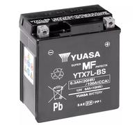 BATTERIE MOTO YUASA AGM YTX7L-BS 12V 6AH 100A