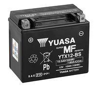 Batterie moto Yuasa YTX12-BS - Sans entretien - 12 V 10 Ah - Dimensions: 150 x 87 x 131 mm compatible avec Kymco Super-9 250 2000