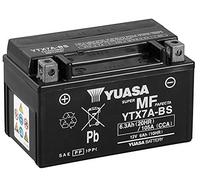 Batterie moto Yuasa YTX7A-BS - Sans entretien - 12 V 6 Ah - Dimensions: 150 x 87 x 94 mm compatible avec APRILIA Enduro 494KYMCO GP 125 125
