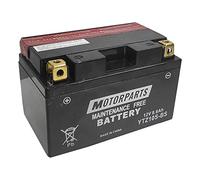 Batterie Motorparts Minarelli Batterie YTZ10S-BS 12 V 8,6 Ah compatible avec SYM VS 150 4T-4 V 06 > 06 sans entretien complet spécifique moto scooter