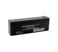 Batterie MP2,6-12 12 V 2,6 Ah multifonction 178 x 34 x 66 mm