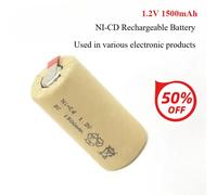 Batterie Ni-CD SC 1.2V 1500mAh, haute puissance 10C, Rechargeable pour perceuse électrique, tournevis, outils électriques, Batteries SUBC 2Pcs Battery