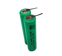 Batterie Ni-MH 2,4 V 750 mAh HSY-AAA0.75-0HP for brosse à dents électrique. Compatible avec Philips HX3110, HX3120, HX3130, HX6240, HX6250, HX6220.(2pcs)