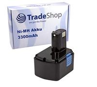 Batterie Ni-MH compatible avec Hitachi DS14DVF3 DS14DFL DS14DFLG DS14DFLPC DV14DMR DV14DV DV14DVA DV14DVKS DV14DL DV14DCL DV14DVL / 14,4V 3300mAh