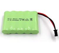 Batterie NiMH AA rechargeable - 6 V - 2 400 mAh - Avec prise SM 2P et câble de charge - Pour voiture, SUV 4X4, blindé télécommandés
