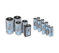 ANSMANN Piles rechargeables HR6 NiMH 2500 mAh 1,2 V (lot de 4) - Piles rechargeables Mignon AA à faible autodécharge - Accumulateurs pour appareils énergivores (radio-réveils, lampes torches, etc.)